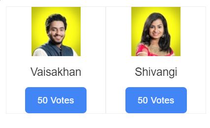 super singer vote for vaishagan and shivangi