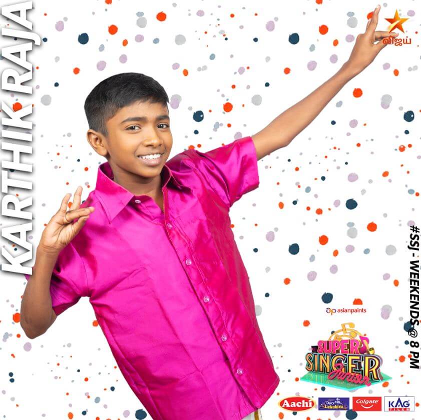 Karthik Raja Super singer Junior 7 Contestant 2020